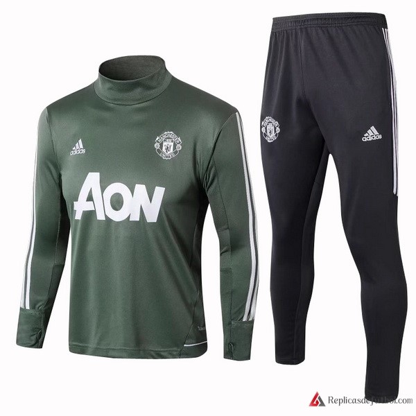 Chandal Manchester United 2017-2018 Verde Blanco